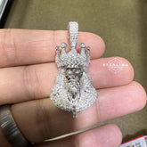Jesus King Moissanite Pendant